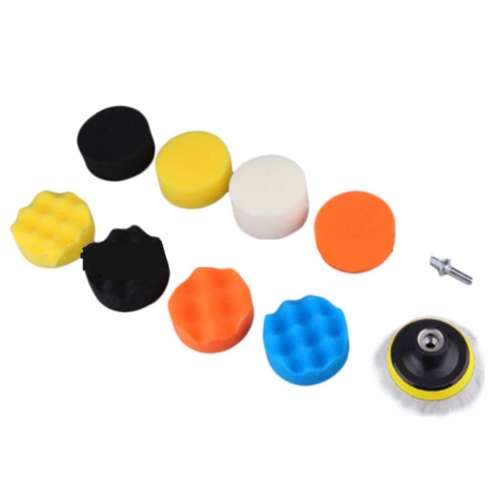 Kit de 9 Esponjas para Pulido de Autos de 3 Pulgadas Compatible con Taladro
