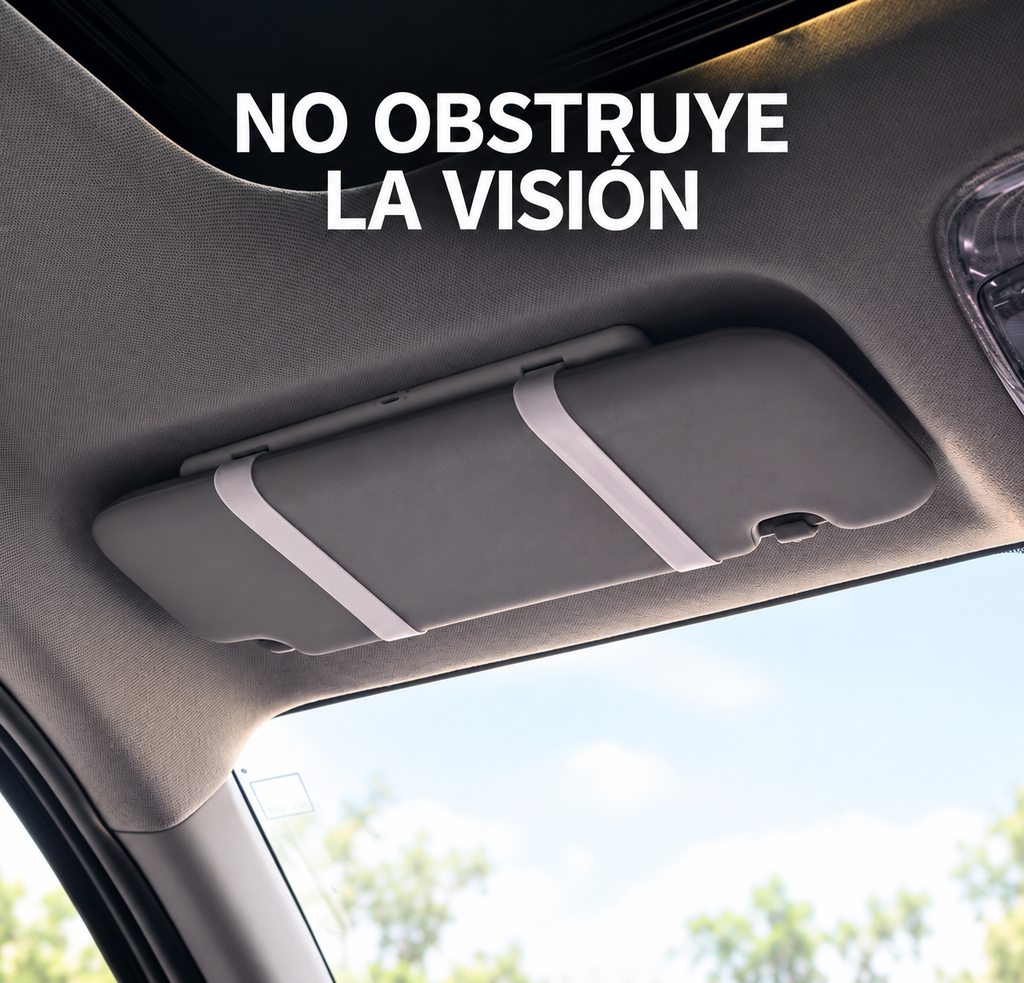 Espejo de Maquillaje LED para Parasol de Auto